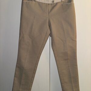 The Limited Beige and White Patterned Pants